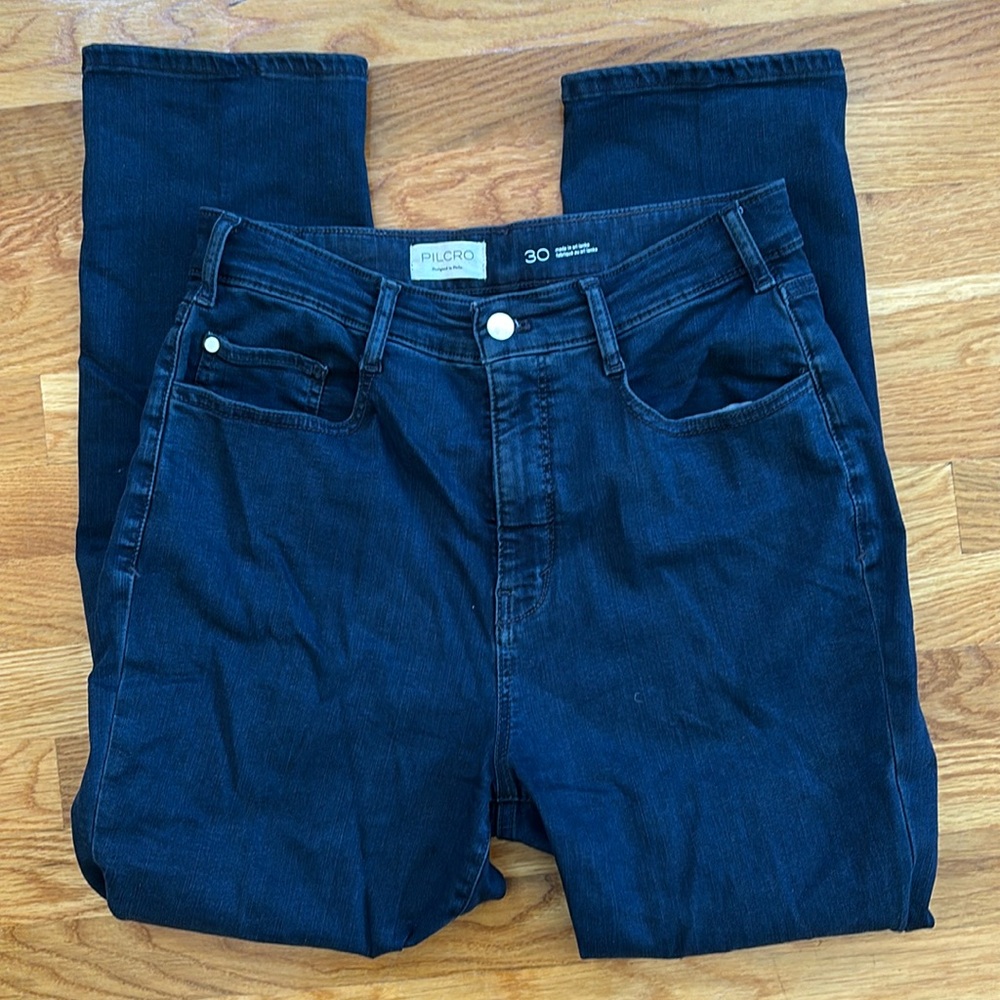 Pilcro straight black jeans